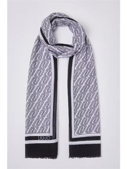 Stola con logo a catena nera Liu Jo | 2A6039T2745.22222